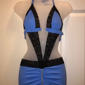 Blue Halter top dress